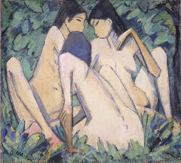 Otto Mueller Three Girls in a Wood